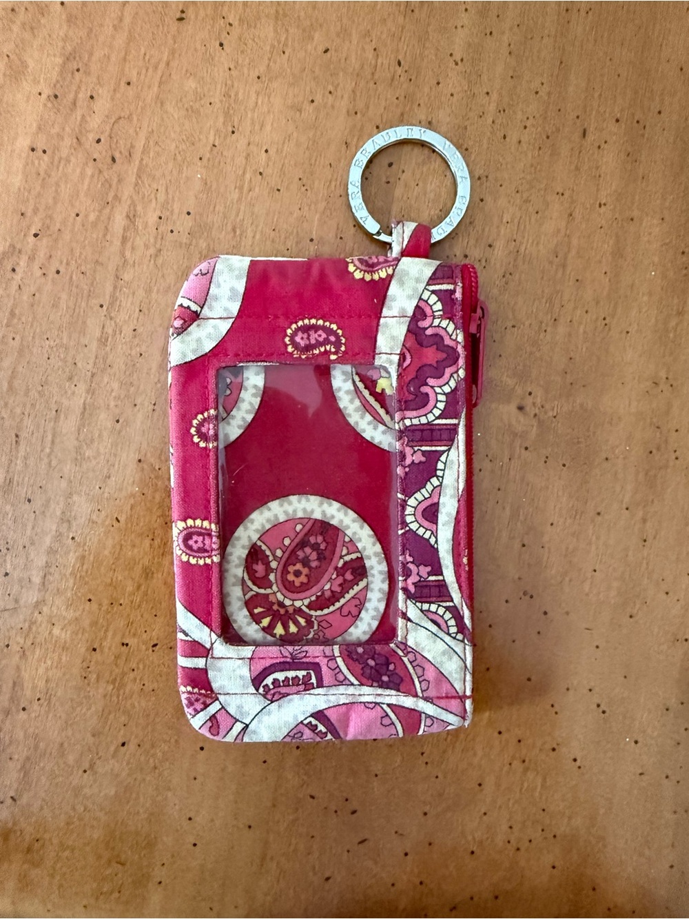 Vera Bradley Card Holder Keychain Wallet